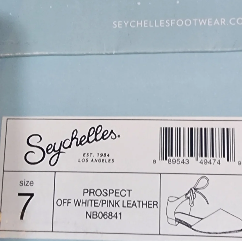 NWT NIB Anthropologie Seychelles Pastel Pink Prospect Leather Ballet Flat SZ 7 - Picture 6 of 6